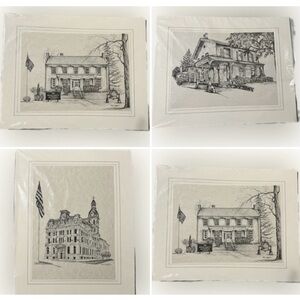 Robert Carafelli Unframed Art - Prints 1975 1976 Wayne County Ohio 4 Pictures